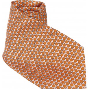 Corbata 100% seda estampada HOWARDS LONDON,diseño naranja